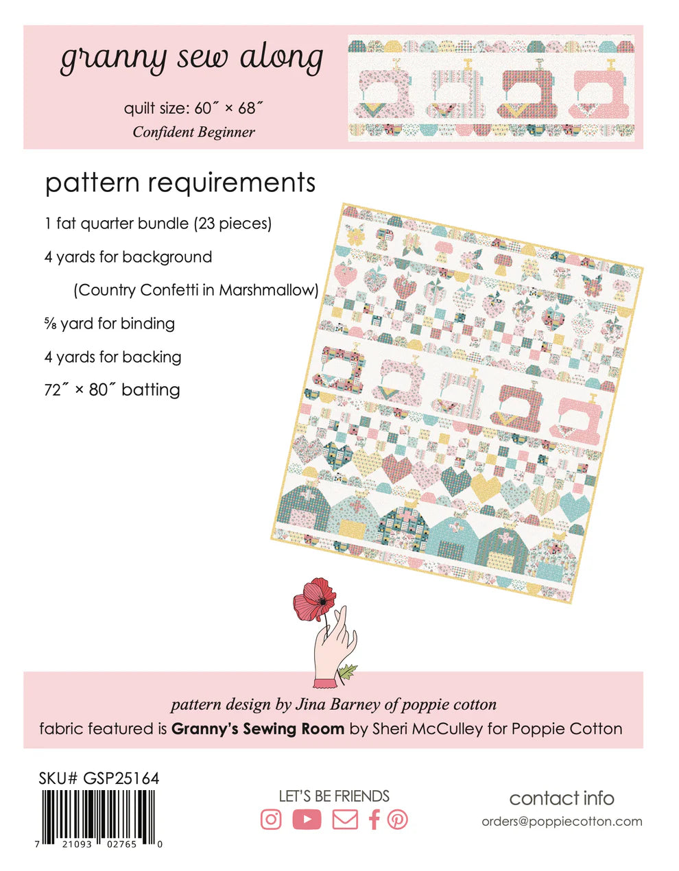 Granny's Sewing Room Project Panel GS25928 by Sheri McCulley for Poppie Cotton