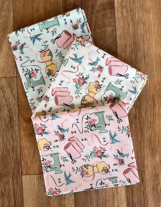 Granny's Sewing Room Sewing Room Fat Quarter Bundle by Sheri McCulley for Poppie Cotton