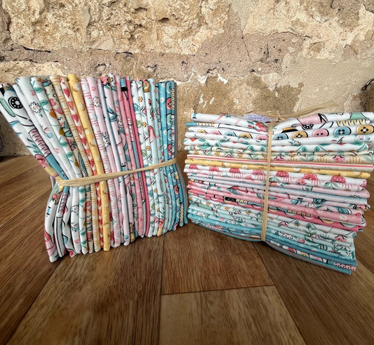 Granny's Sewing Room Fat Eighth Bundle by Sheri McCulley for Poppie Cotton