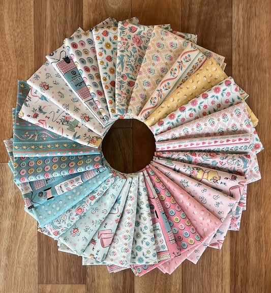 Granny's Sewing Room Fat Quarter Bundle by Sheri McCulley for Poppie Cotton