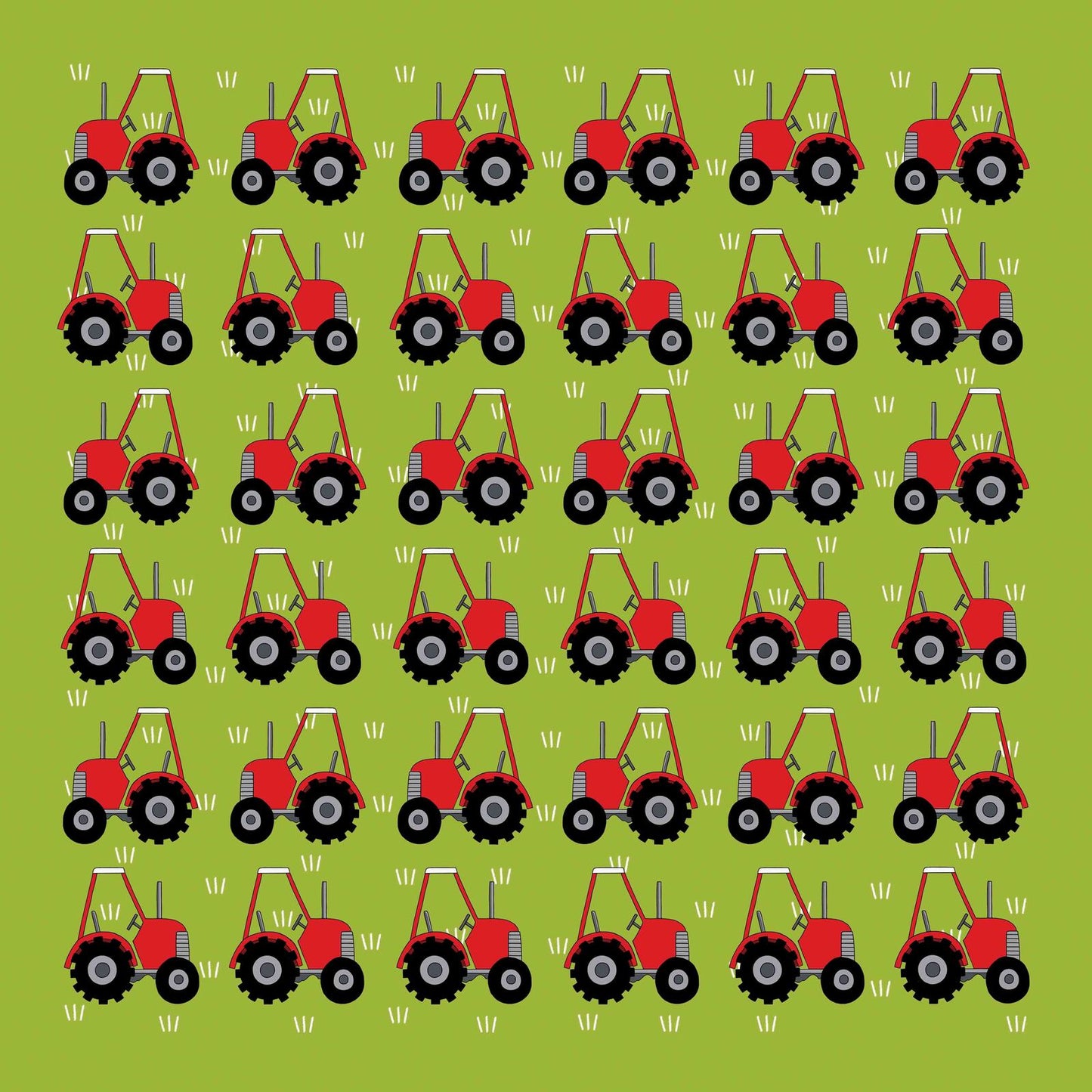 Red Tractors Cotton Hanky by Red Tractor Designs