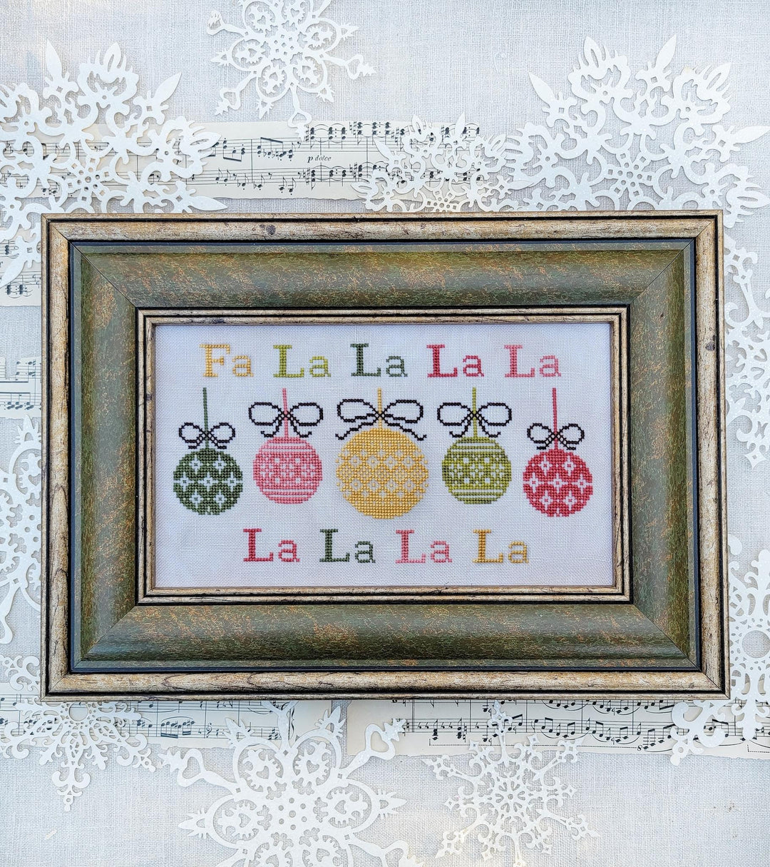 Fa La La Cross Stitch Pattern Hello from Liz Mathews