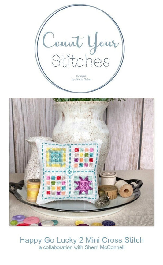 Happy Go Lucky 2 Mini Cross Stitch Pattern by Count Your Stitches Designs