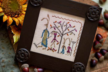 Hares Autumn Cross Stitch Pattern Plum Street Samplers