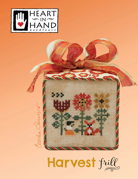 Harvest Frill Cross Stitch Pattern Heart in Hand