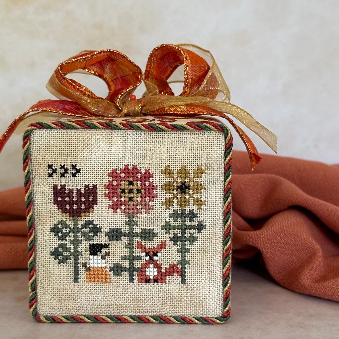 Harvest Frill Cross Stitch Pattern Heart in Hand