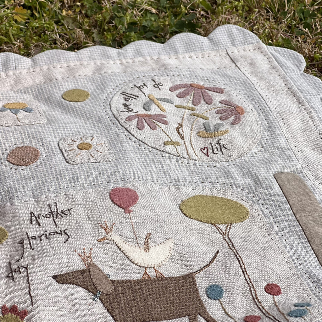 A Day In Happyland Quilt Pattern by Anni Downs of Hatched and Patched