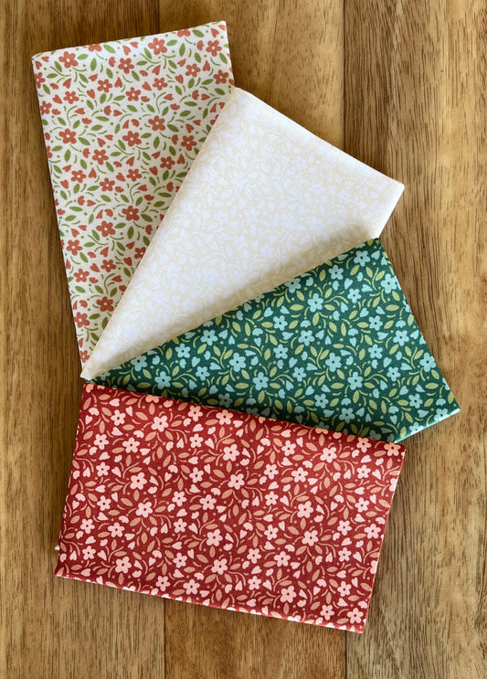 Heartland Hearts and Flowers Fat Eighth Bundle by Judy Jarvi for Andover Fabrics