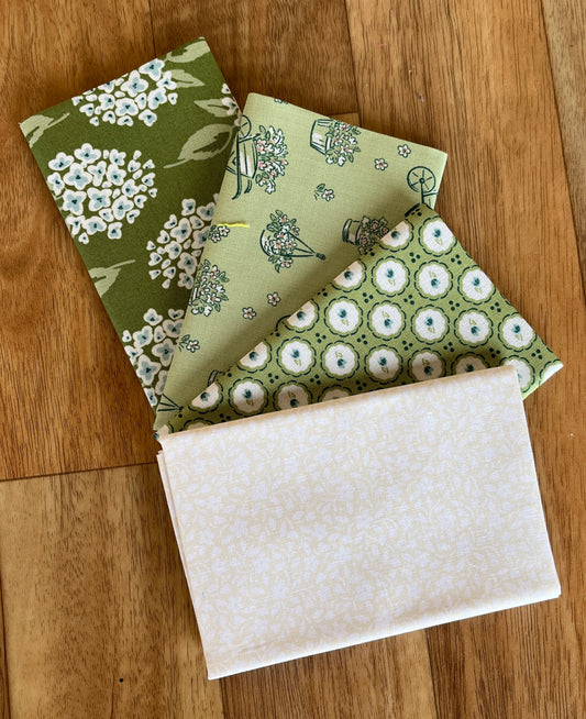 Heartland Greens Fat Eighth Bundle by Judy Jarvi for Andover Fabrics