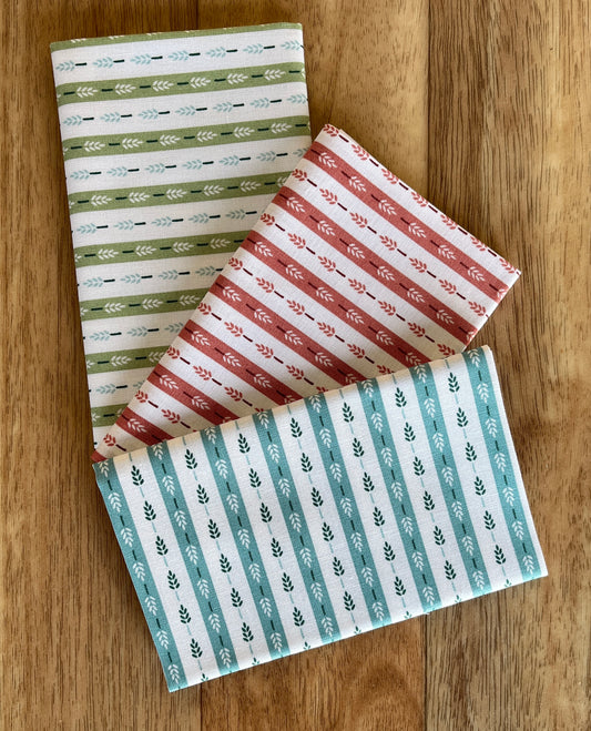Heartland Stripe Fat Eighth Bundle by Judy Jarvi for Andover Fabrics
