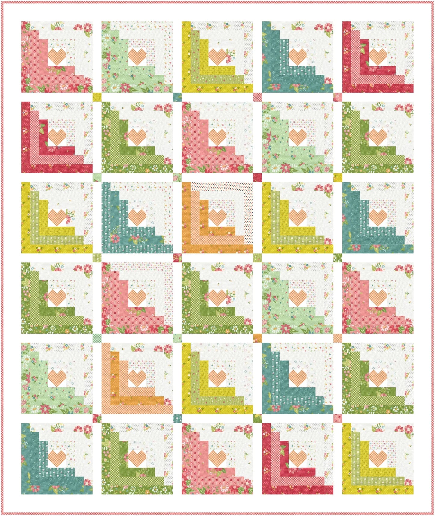 Hearts at Home 2 Quilt Pattern by Chelsi Stratton