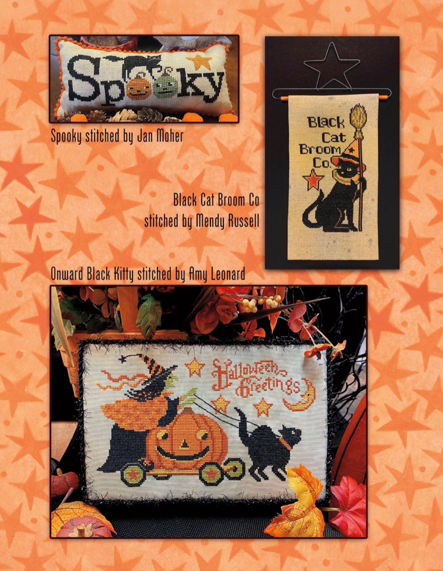 Hello Halloween cross stitch booklet by Teresa Kogut