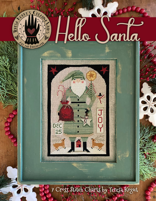 Hello Santa cross stitch booklet by Teresa Kogut