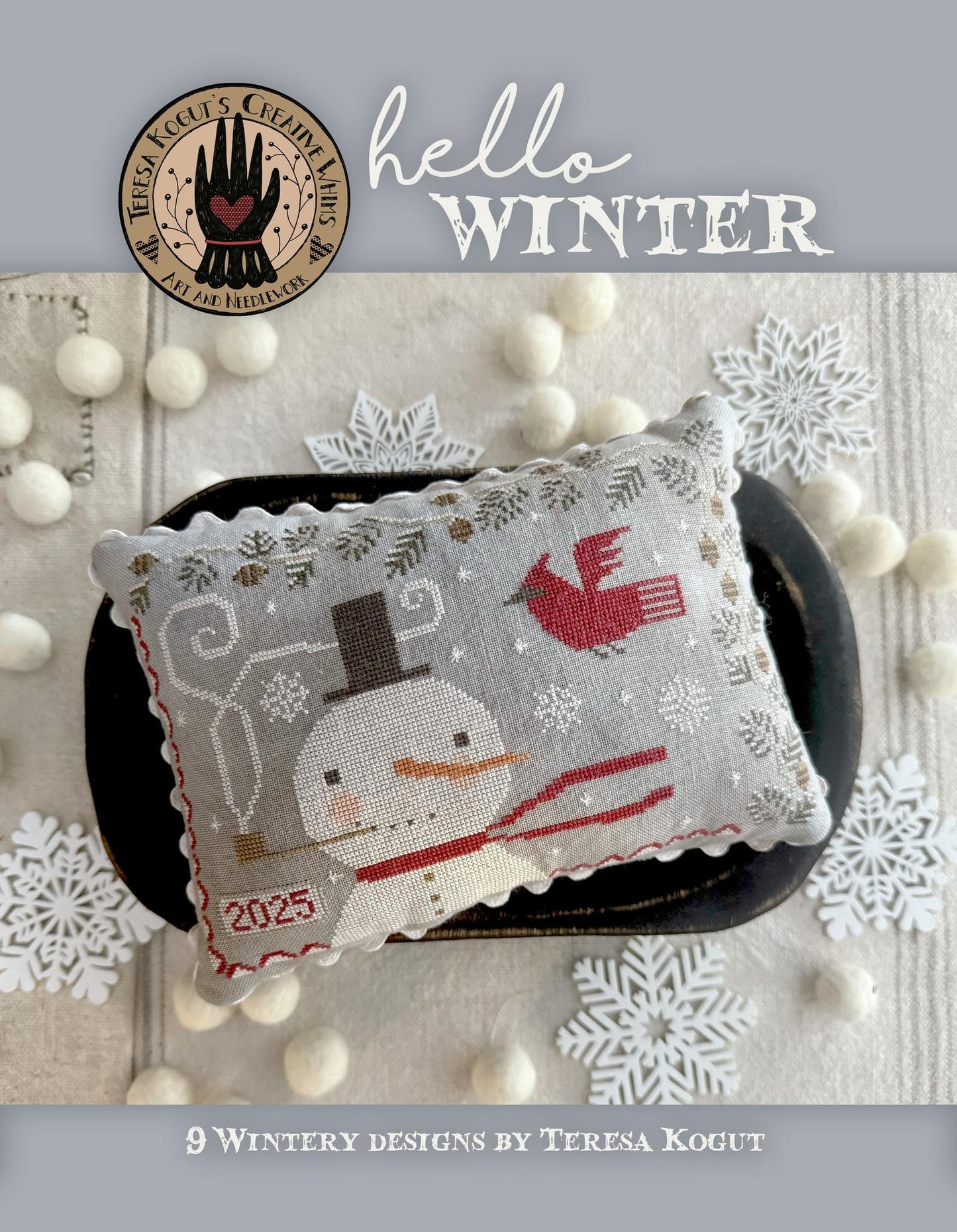 Hello Winter Cross stitch booklet by Teresa Kogut