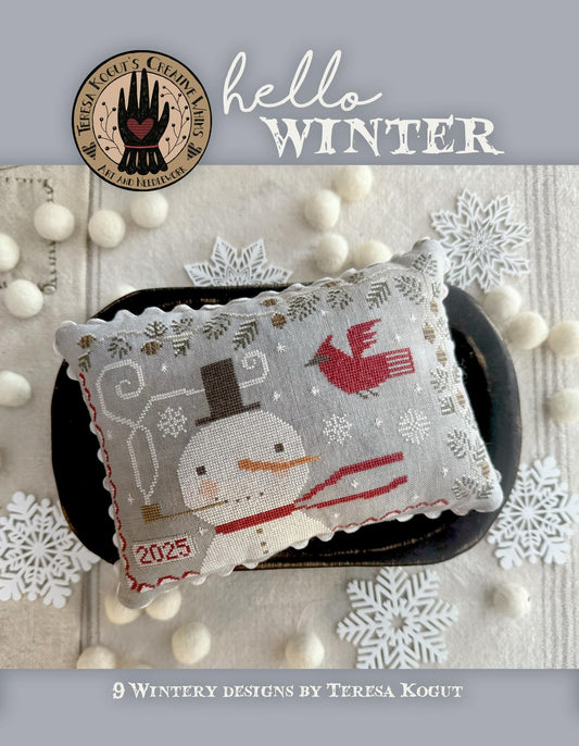 Hello Winter Cross stitch booklet by Teresa Kogut