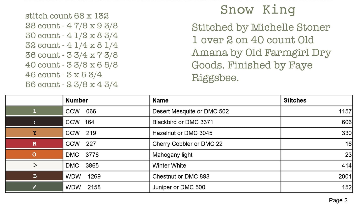 Hello Winter Cross stitch booklet by Teresa Kogut