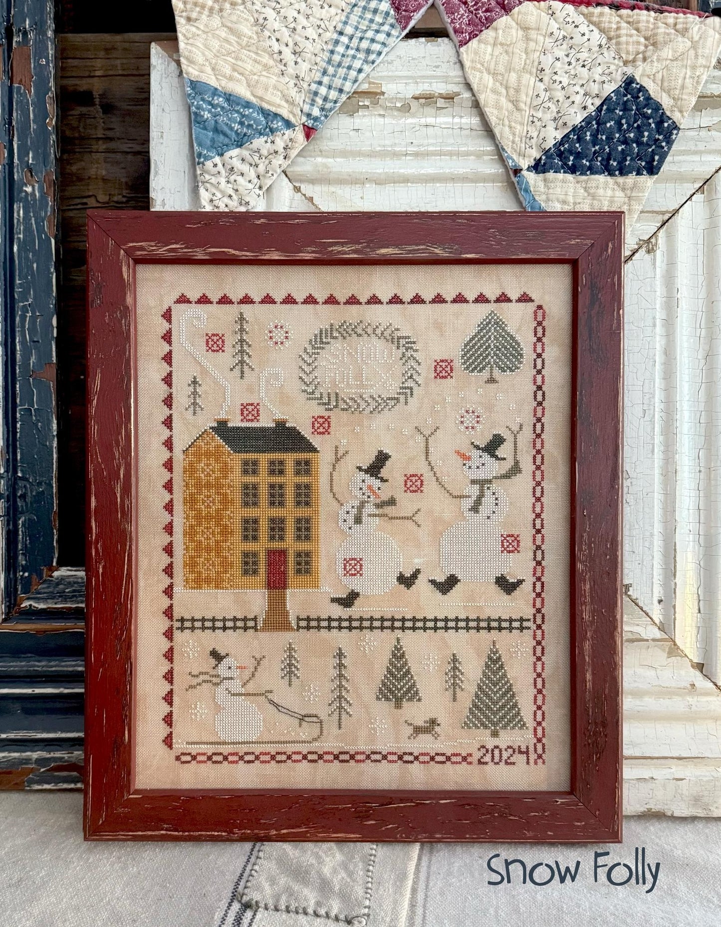 Hello Winter Cross stitch booklet by Teresa Kogut