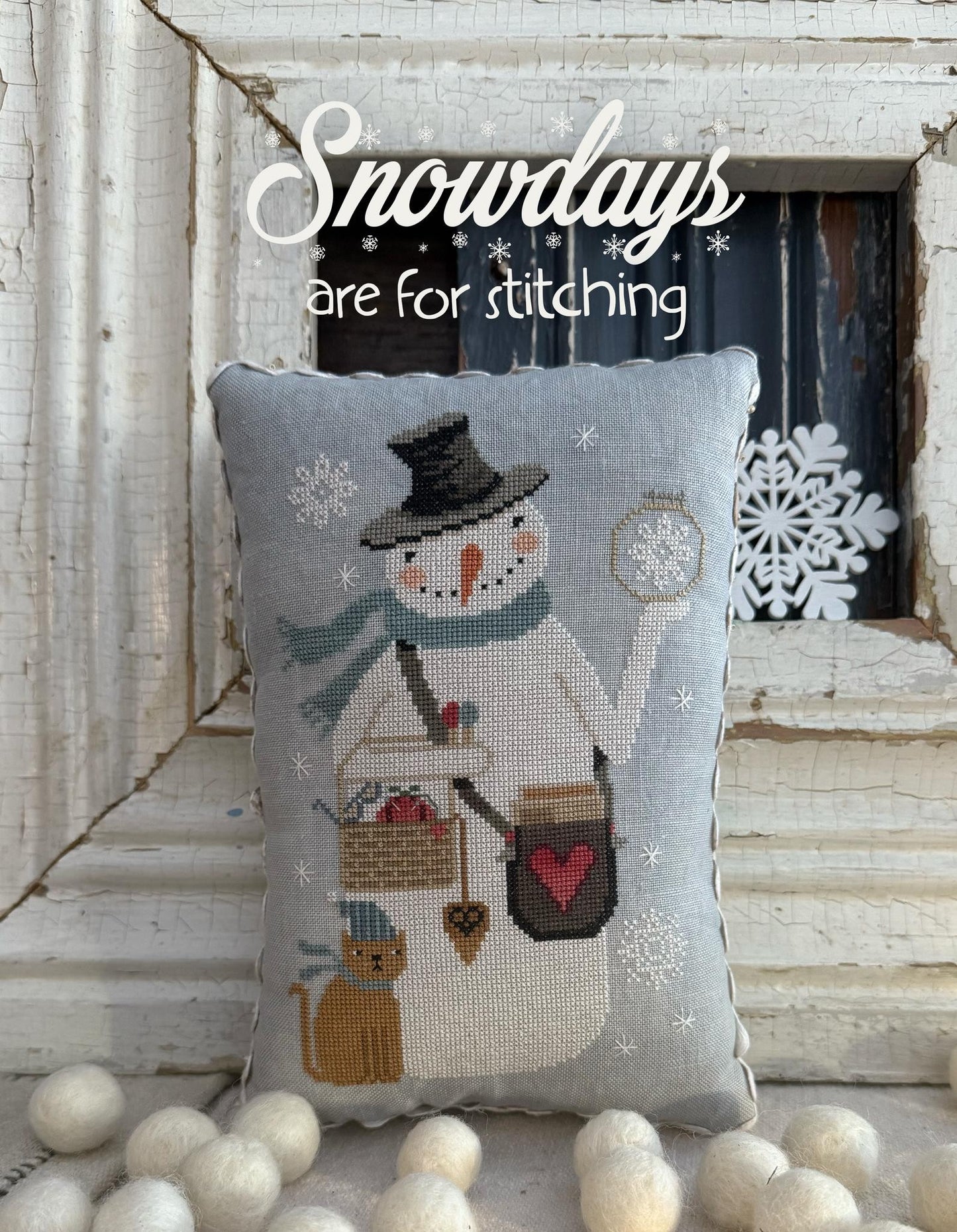 Hello Winter Cross stitch booklet by Teresa Kogut