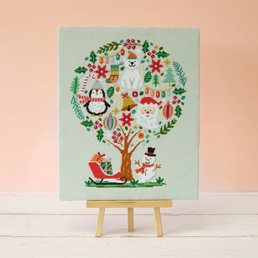 Hello Holly Cross Stitch Kit by Caterpillar Cross Stitch