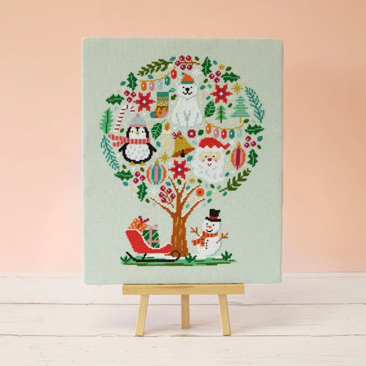 Hello Holly Cross Stitch Kit by Caterpillar Cross Stitch