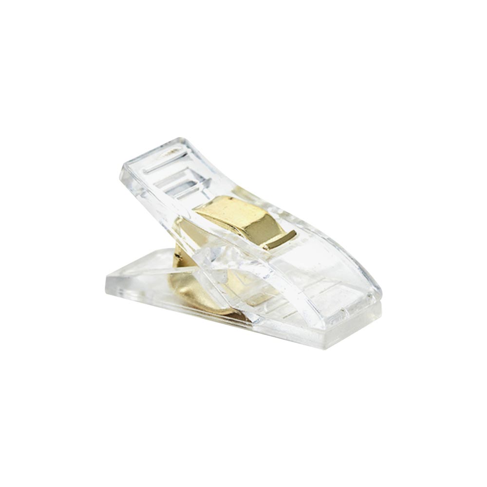 Hemline Gold Fabric Quilt Clips 30 Pieces