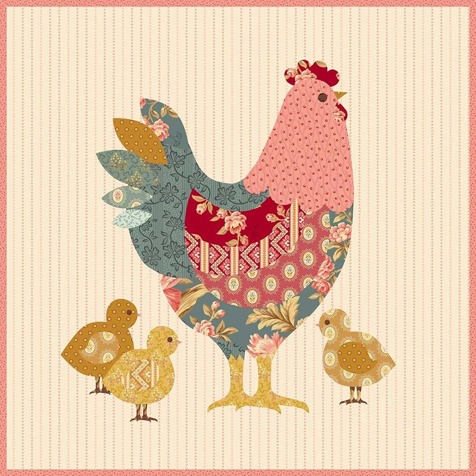 Hen House Pillow Quilt Pattern by Laundry Basket Quilts