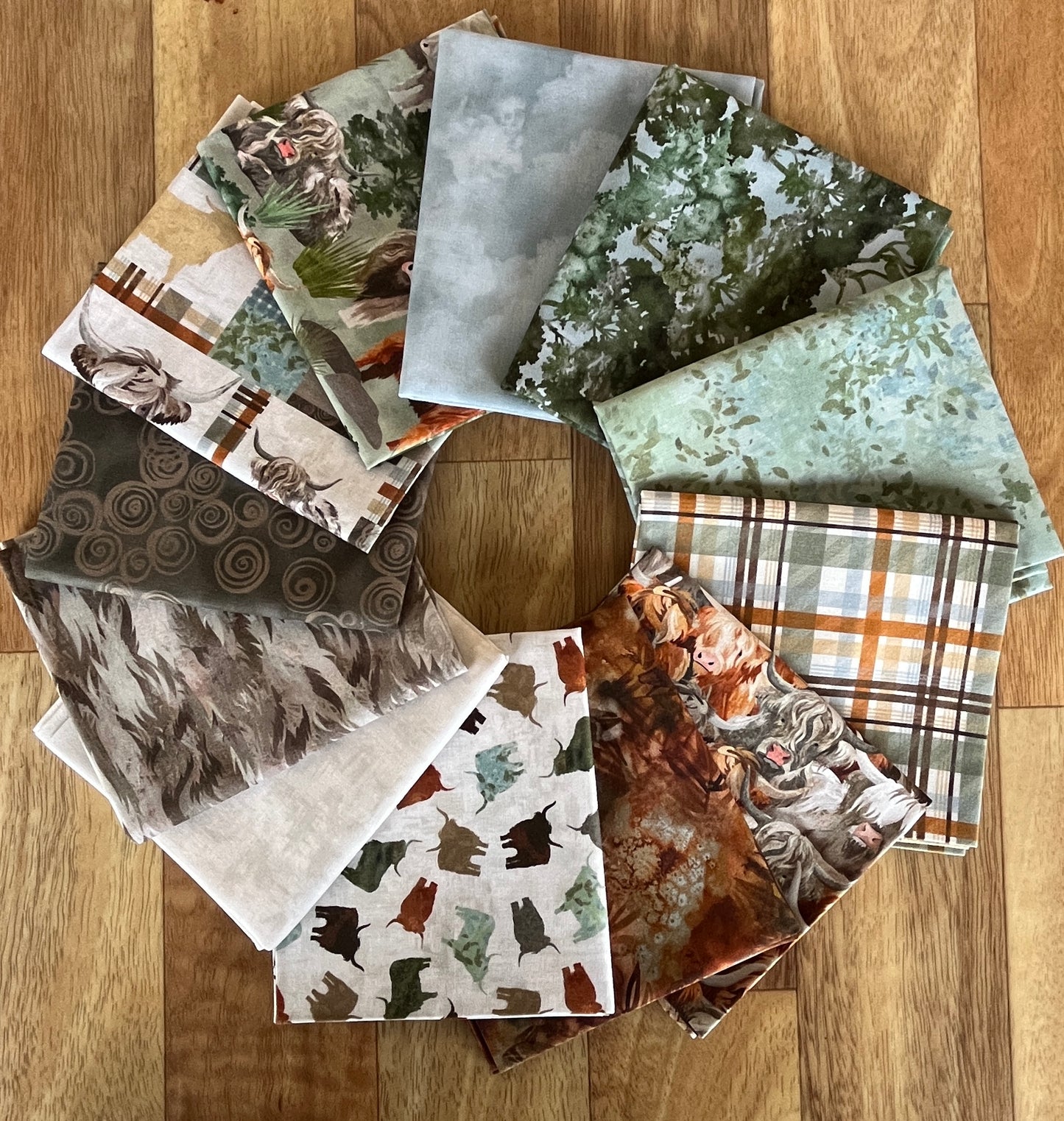 HIghlander Fat Eighth Bundle by Cat Thurmann for E Studio Fabrics
