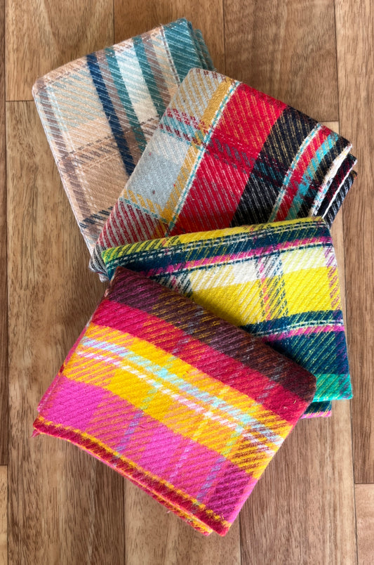 Highlands Flannel Royal Plaid Fat Quarter Bundle by Art Gallery Fabrics