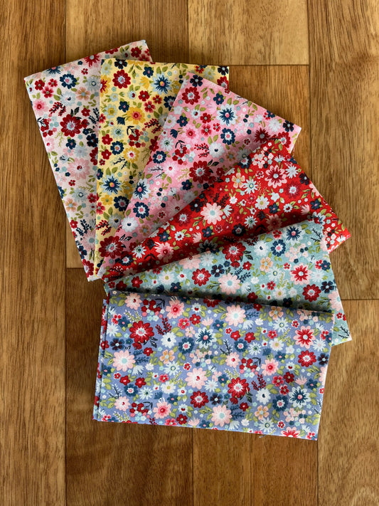 Hip Hip Hooray Fat Eighth Bundle by Lori Woods for Poppie Cotton