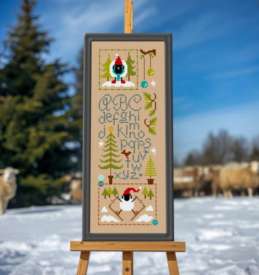 Histoires de Moutons en Hiver (Winter Sheep Stories) 1 Cross Stitch pattern by Jardin Prive