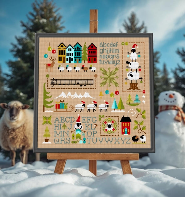 Histoires de Moutons en Hiver (Winter Sheep Stories) 2 Cross Stitch pattern by Jardin Prive