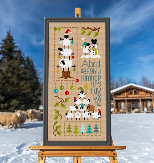 Histoires de Moutons en Hiver (Winter Sheep Stories) 3 Cross Stitch pattern by Jardin Prive
