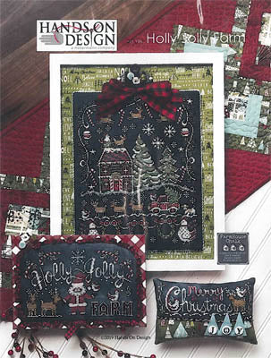 Holly Jolly Farm Cross Stitch Pattern by Hands on Design