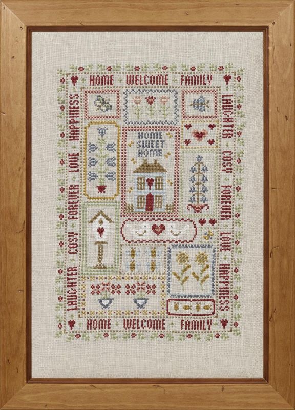 Home and Garden Sampler Cross Stitch Kit Historical Sampler Company