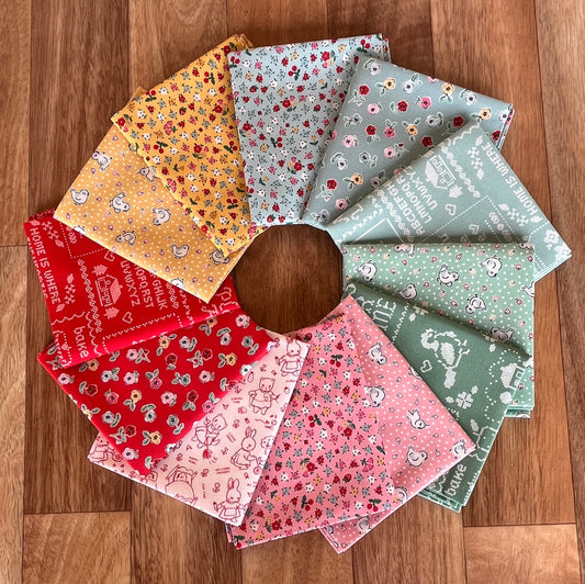 Home Sweet Home Fat Quarter Bundle by Elea Lutz for Poppie Cotton