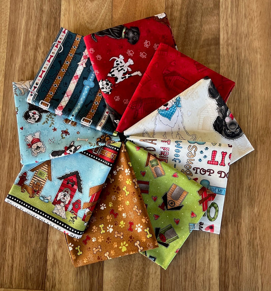 Home is Where the Dog is II Fat Quarter Bundle Henry Glass Fabrics