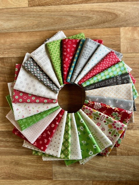 Home Town Holiday Fat Quarter Bundle by Lori Holt for Riley Blake Fabrics