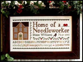 Home of a Needleworker Cross Stitch Pattern Little House Needleworks