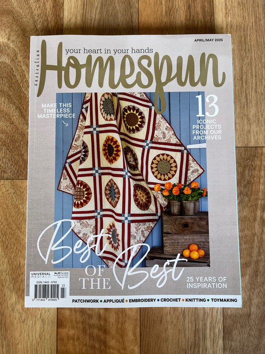 Homespun Magazine April May 2025 Edition by Universal Publishing
