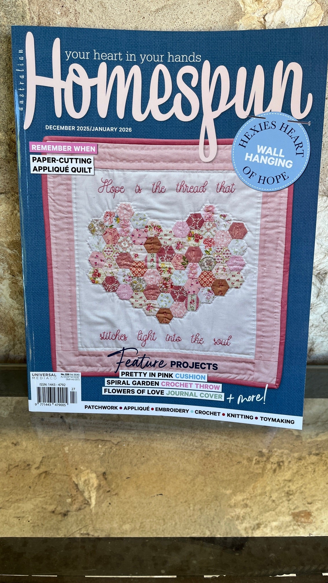 Homespun Magazine December January 2026 Edition by Universal Publishing