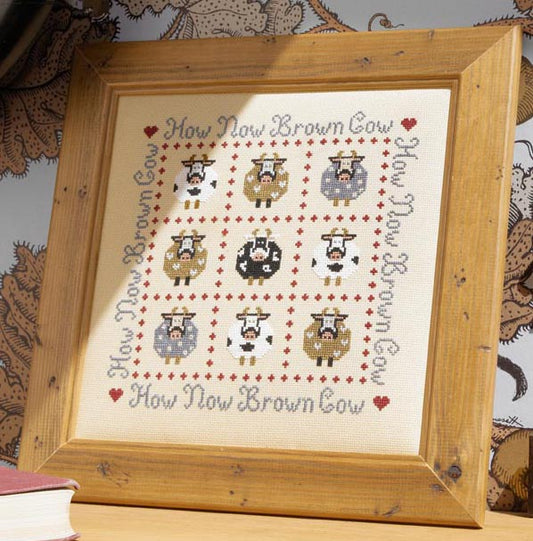 How Now Brown Cow Cross Stitch Kit Historical Sampler Company