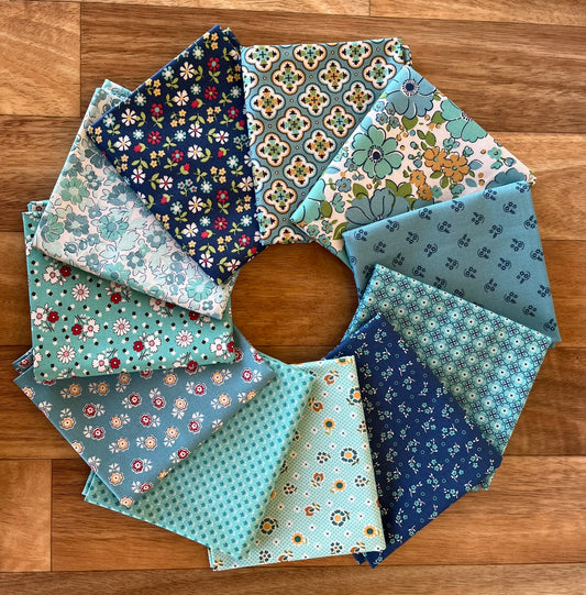 Mercantile Blues Fat Quarter Bundle by Lori Holt