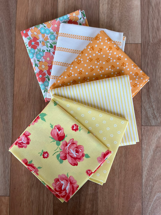 Summertime Yellows/Oranges Fat Quarter Bundle by Camille Roskelley for Moda Fabrics