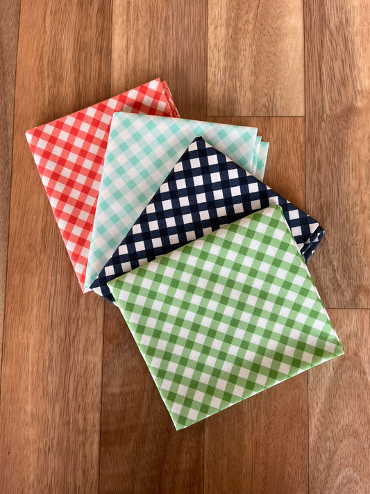 Summertime Picnic Check Fat Quarter Bundle by Camille Roskelley for Moda Fabrics