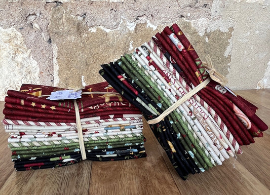 Naughty and Nice Fat Eighth Bundle by Teresa Kogut for Riley Blake fabrics