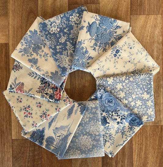 Something Blue Light Fat Quarter Bundle by Tilda