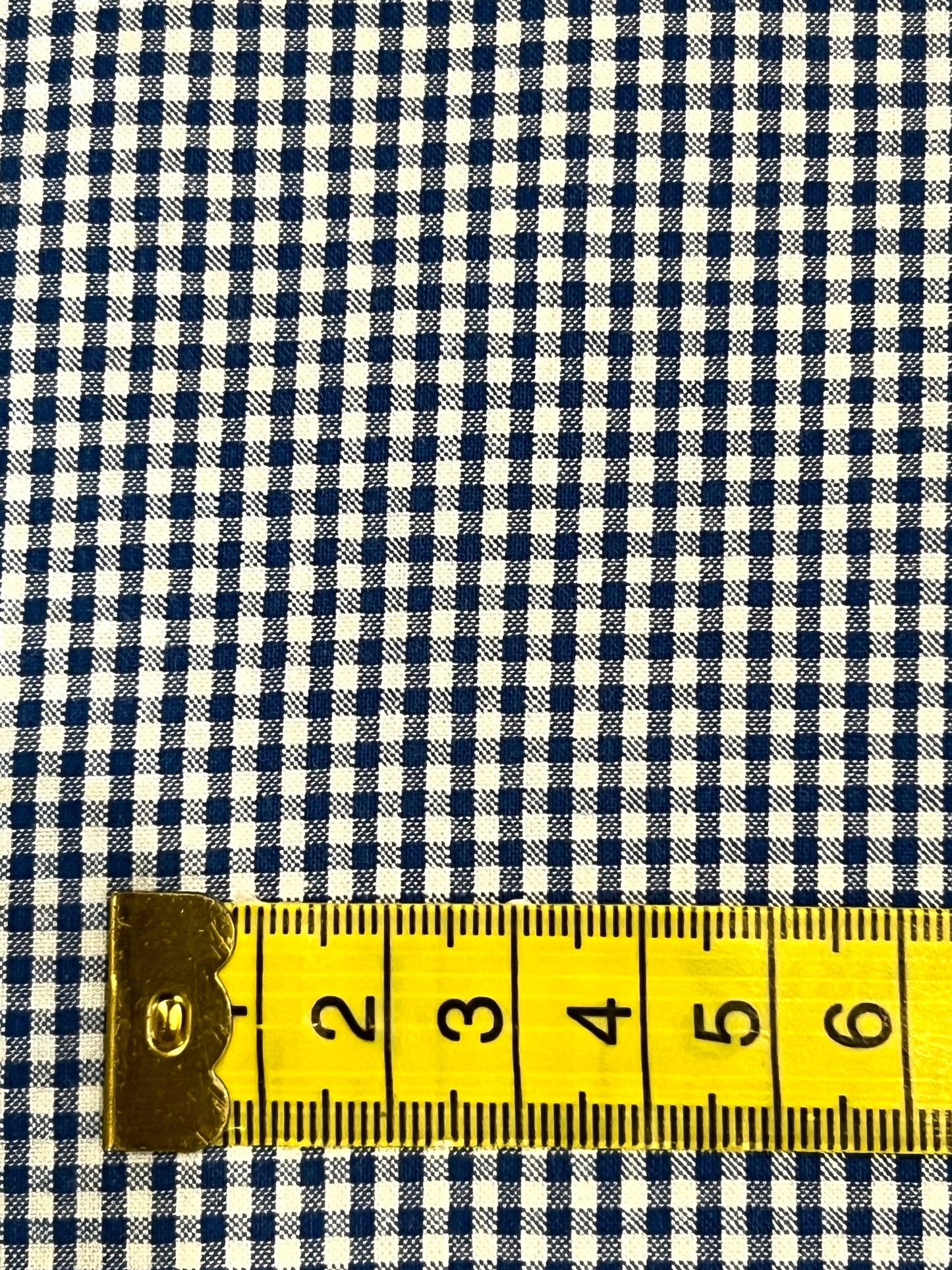 Seersucker Cotton Navy Gingham SB5380.2.7 by Sevenberry (sold in 25cm increments)