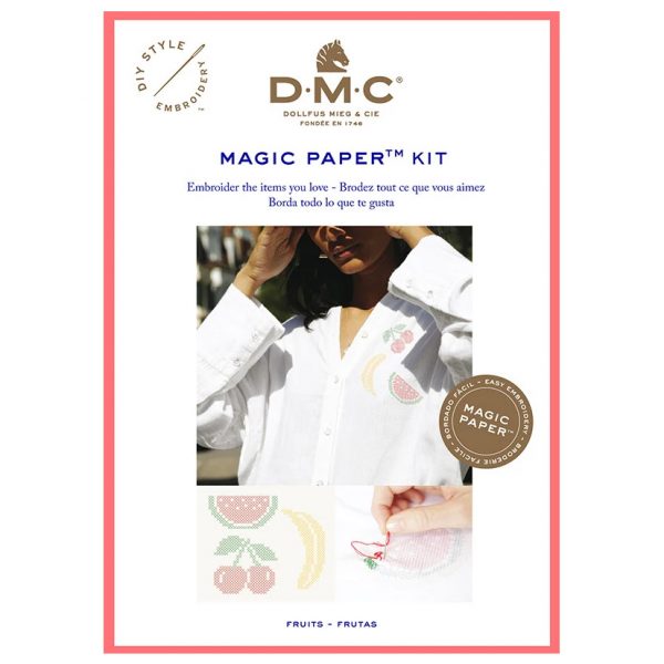 Fruit Collection Cross Stitch Magic Paper Kit by DMC