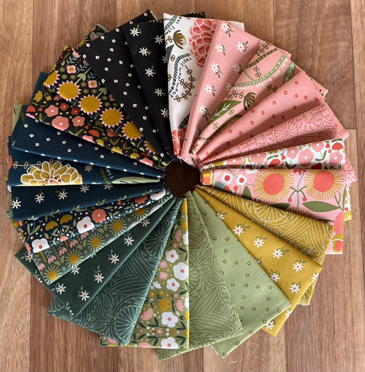 Imaginary Flowers Fat Eighth Bundle by Gingiber for Moda fabrics
