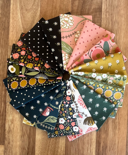 Imaginary Flowers Fat Eighth Bundle by Gingiber for Moda fabrics